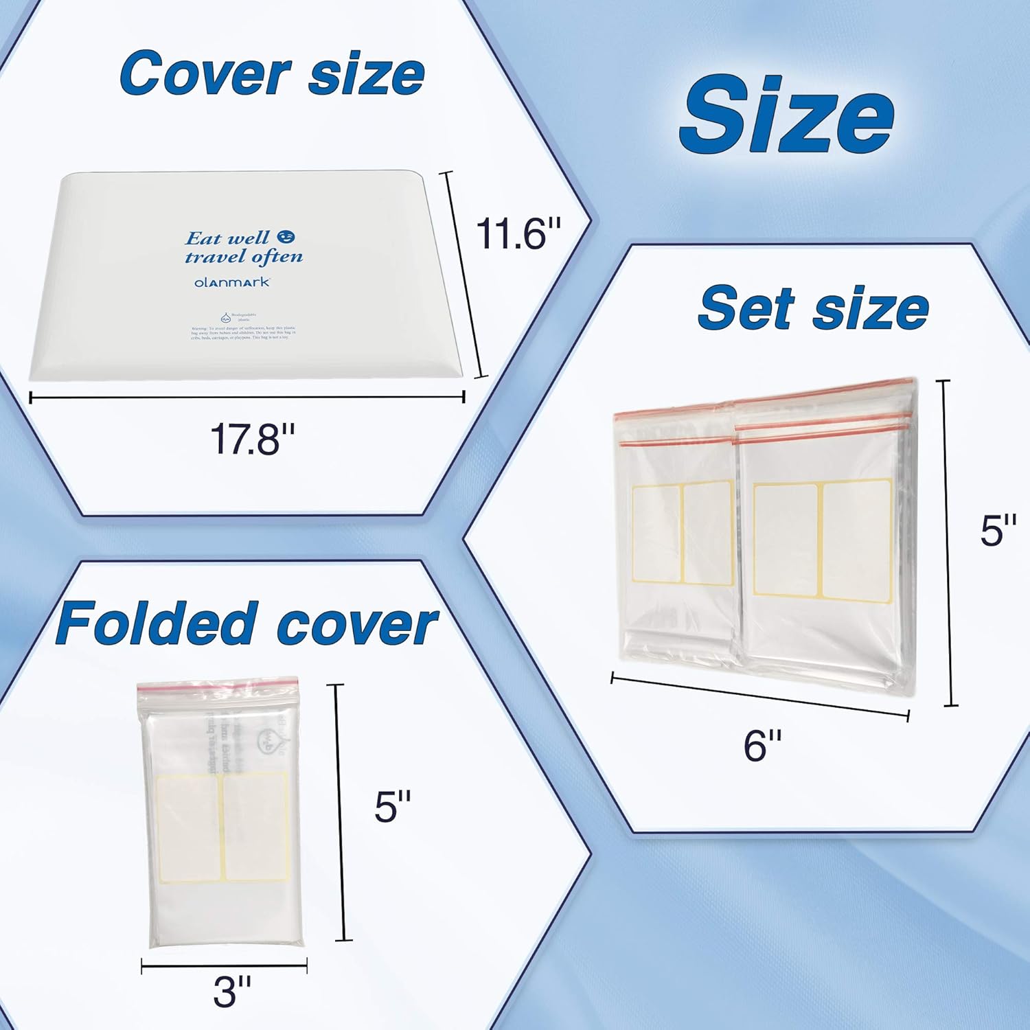 10 Pack Disposable Airplane Tray Covers Set