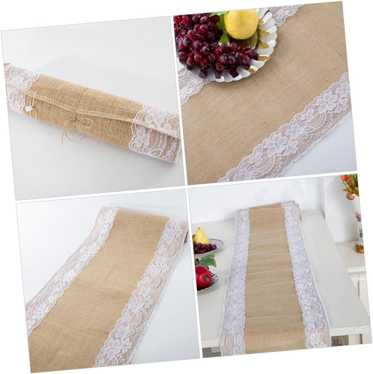 RORPOIR Lace Table Runner for Rustic Weddings and Events