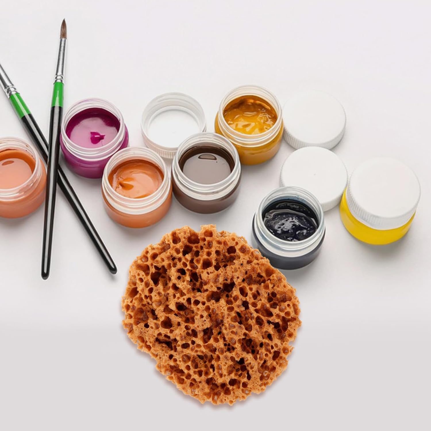 UPKOCH Natural Sea Sponge for Painting - 6 Inch Eco-Friendly Texturing Tool