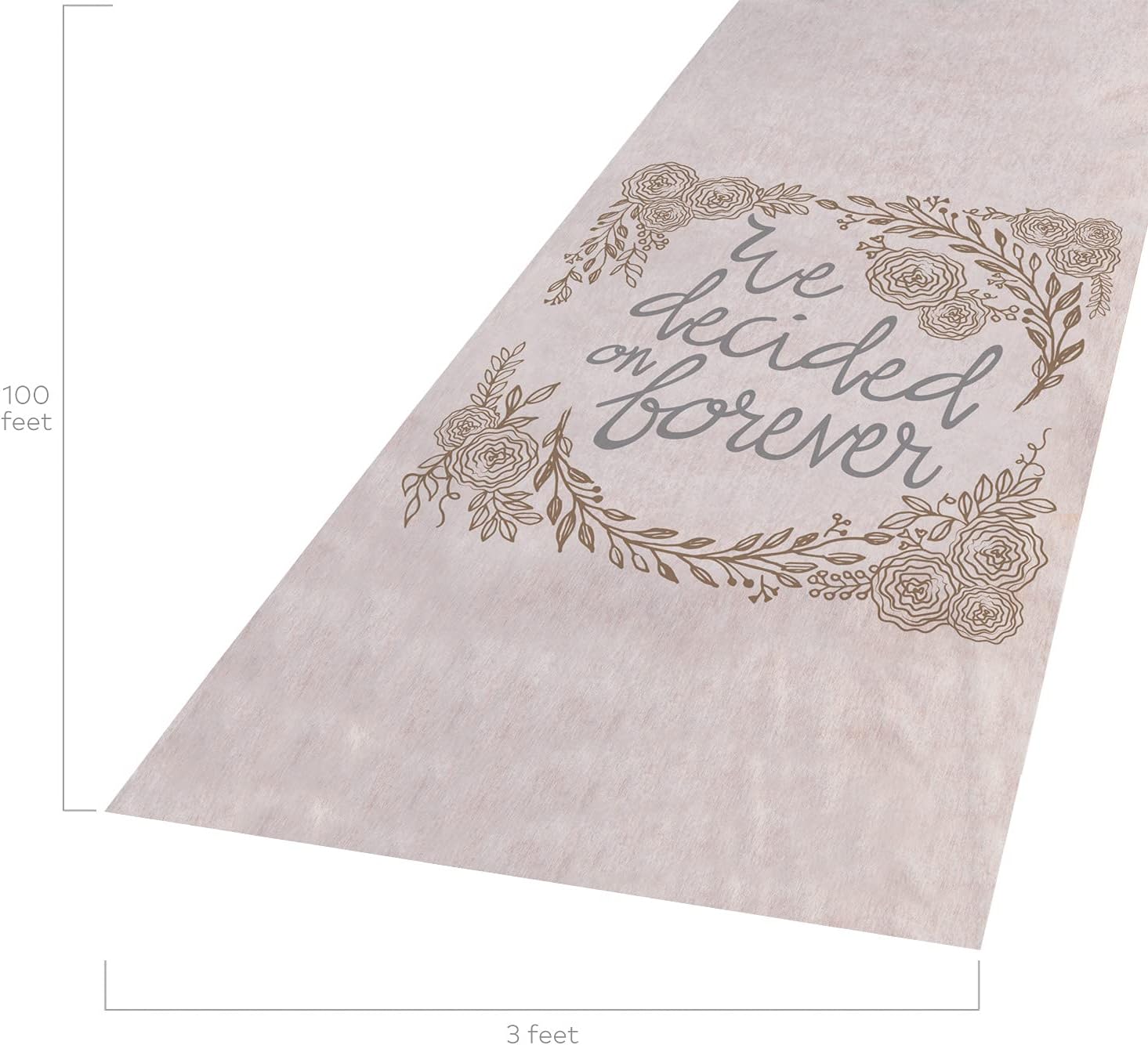 Fun Express Forever Wedding Aisle Runner 100 Feet Long