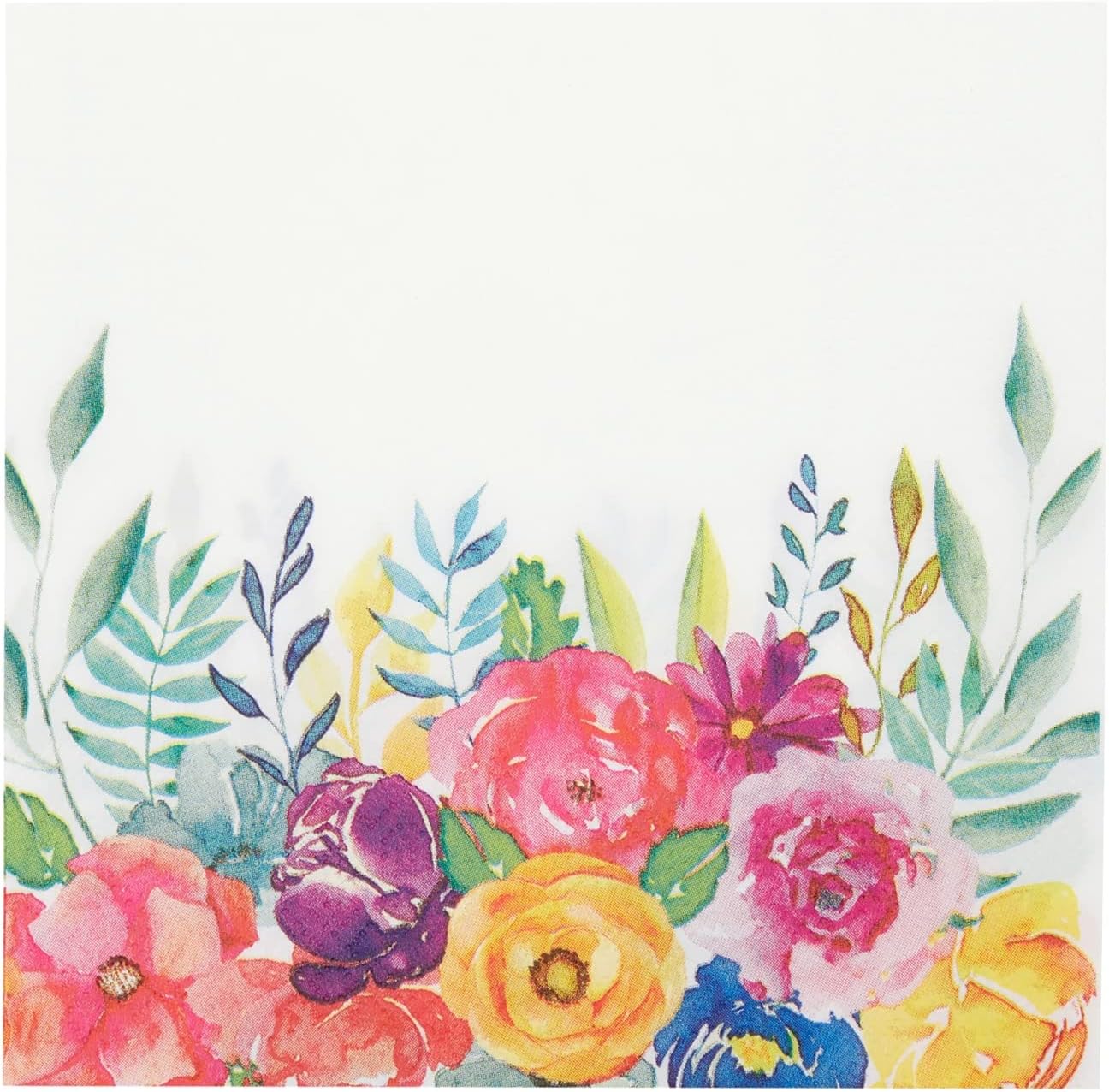 144-Piece Floral Tea Party Supplies for 24 Guests