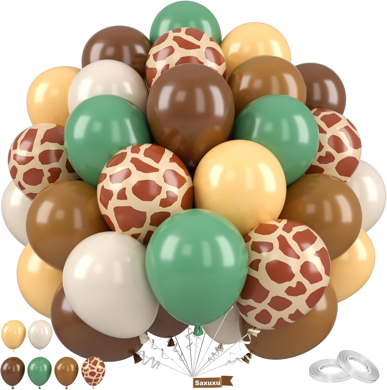 Jungle Balloons 12 Inch Animal Theme Party Decorations