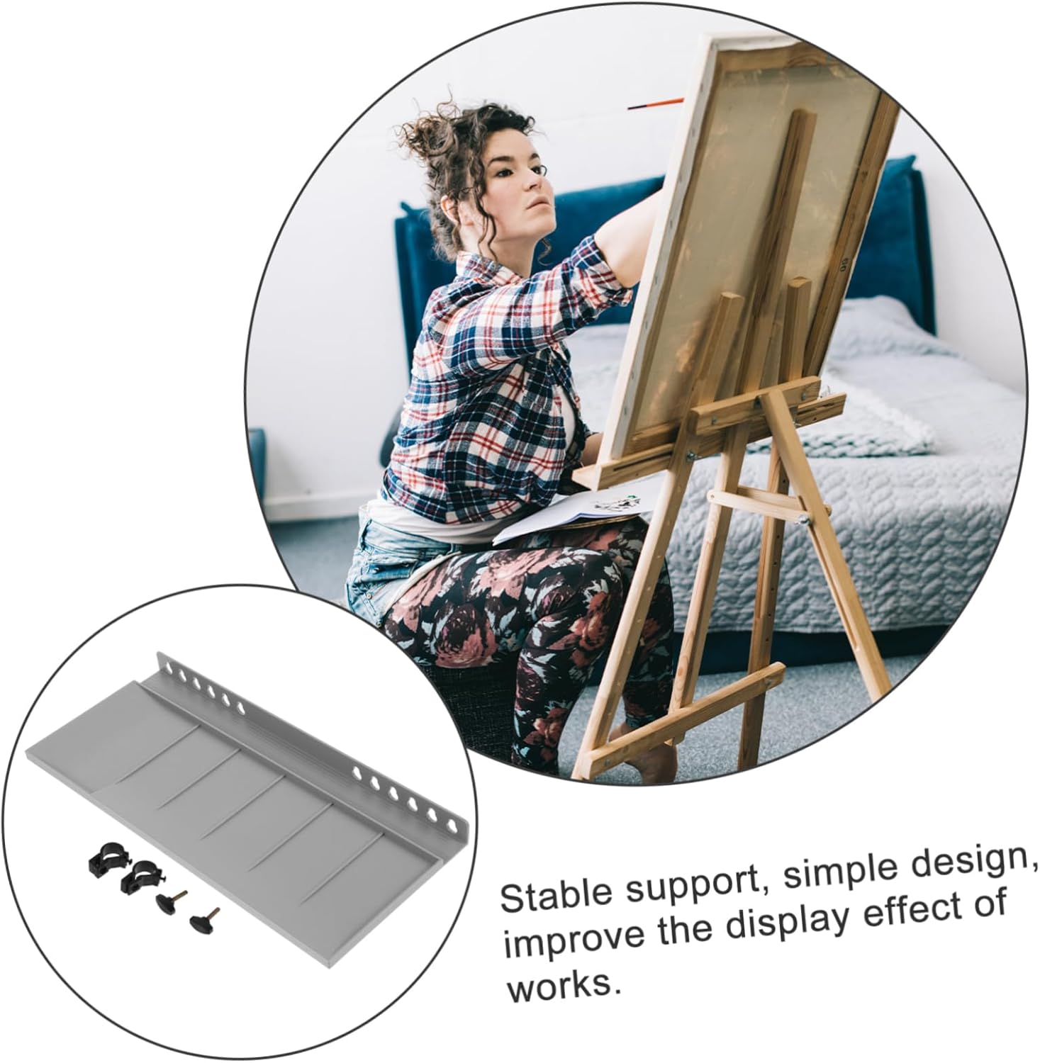 Portable Tripod Easel Tray for Artists