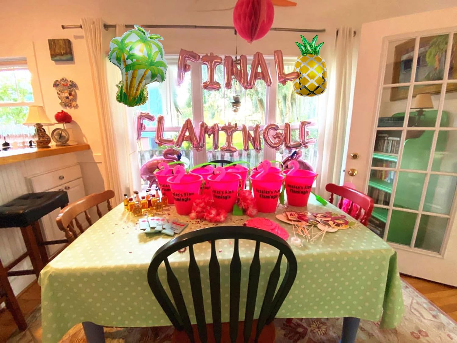 Rose Gold Final Flamingle Balloons Bachelorette Party Decor