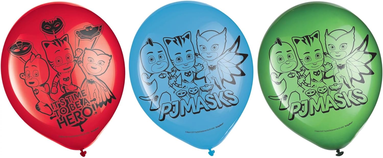 Amscan PJ Masks MEGA Deluxe Birthday Party Pack for 16