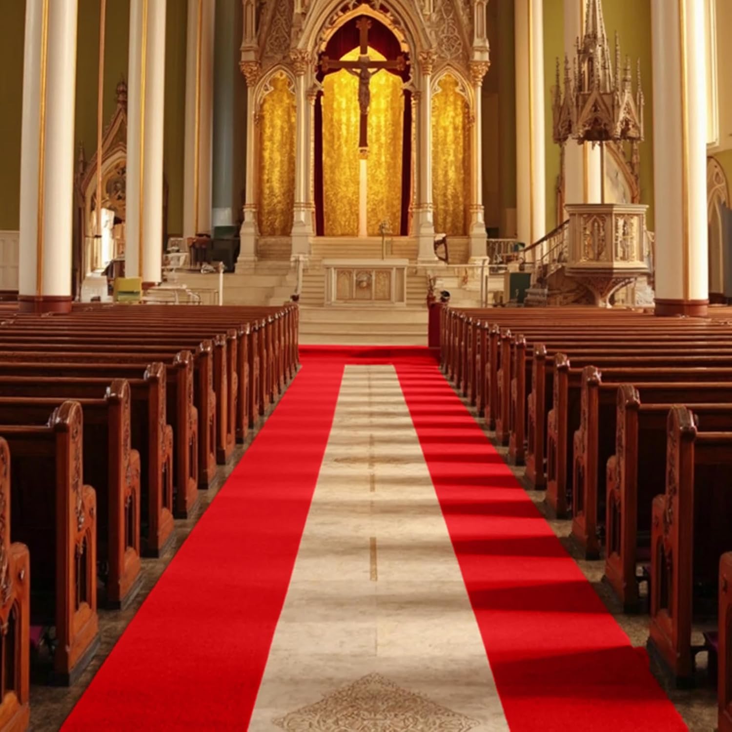 100 Gsm Red Carpet Runner 26ft x 30ft for Parties and Weddings