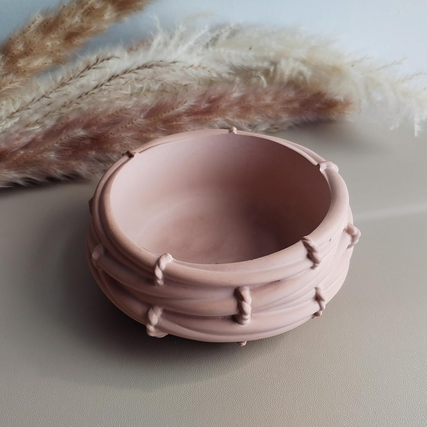 Wehous Resin Mold Bird Nest Shape Bowl Candle Holder
