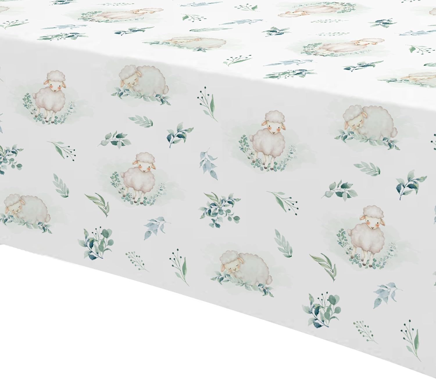 Sheep Baby Shower Decorations Tablecloth Set 3 Pack