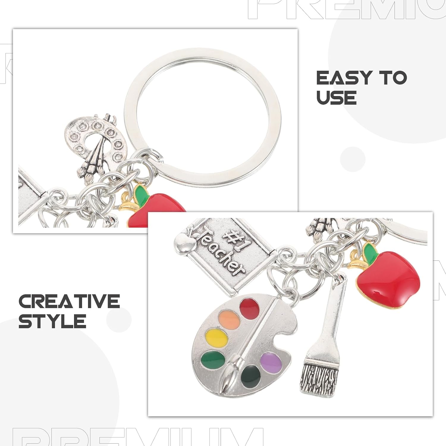 LOGOFUN 8PCS Artist Keychain Backpack Charm Set