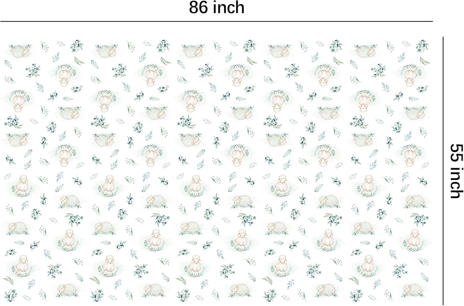 Sheep Baby Shower Decorations Tablecloth Set 3 Pack