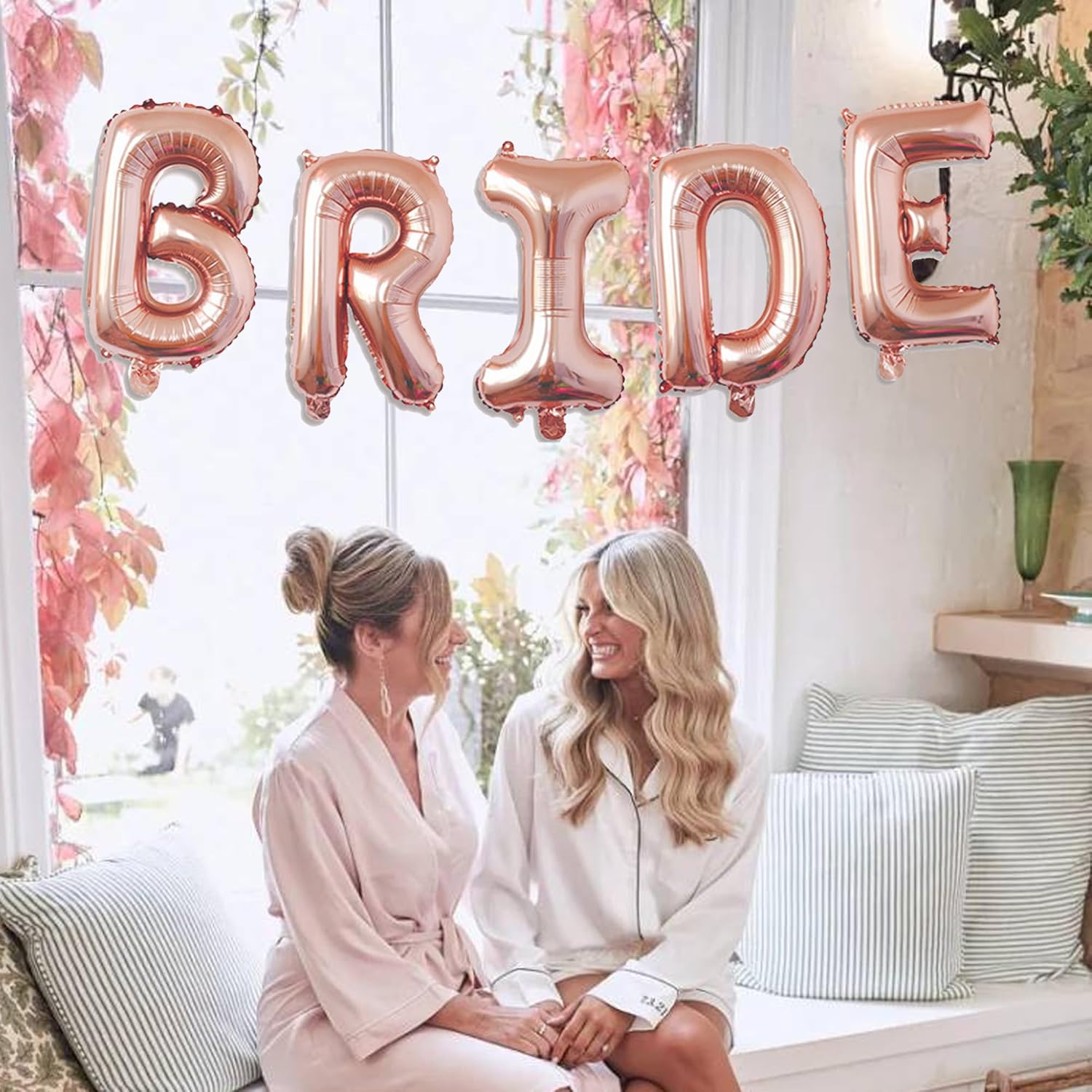 16 Inch Rose Gold Bride Balloons Set