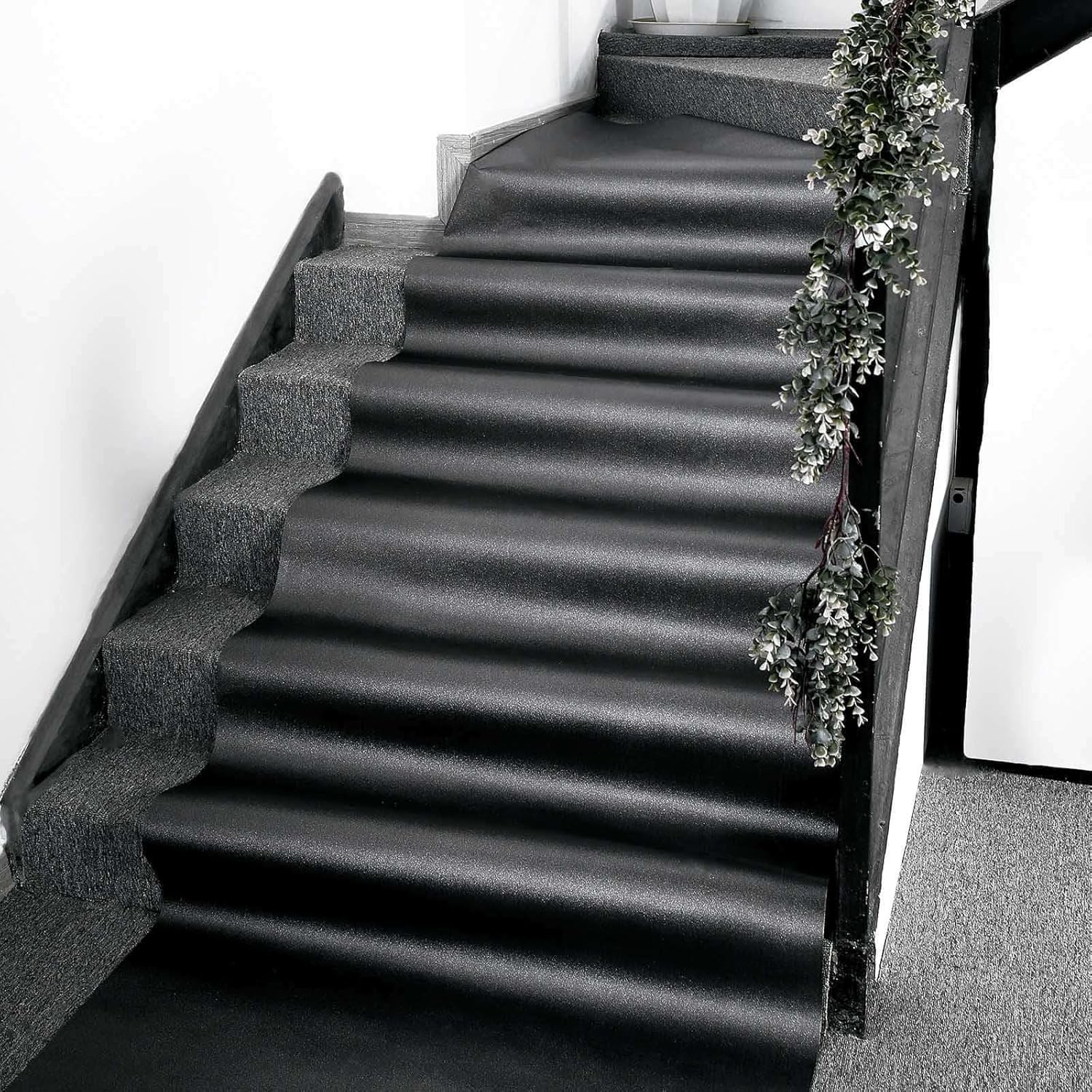 Efavormart 3FT x 50FT Black Glitter Aisle Runner