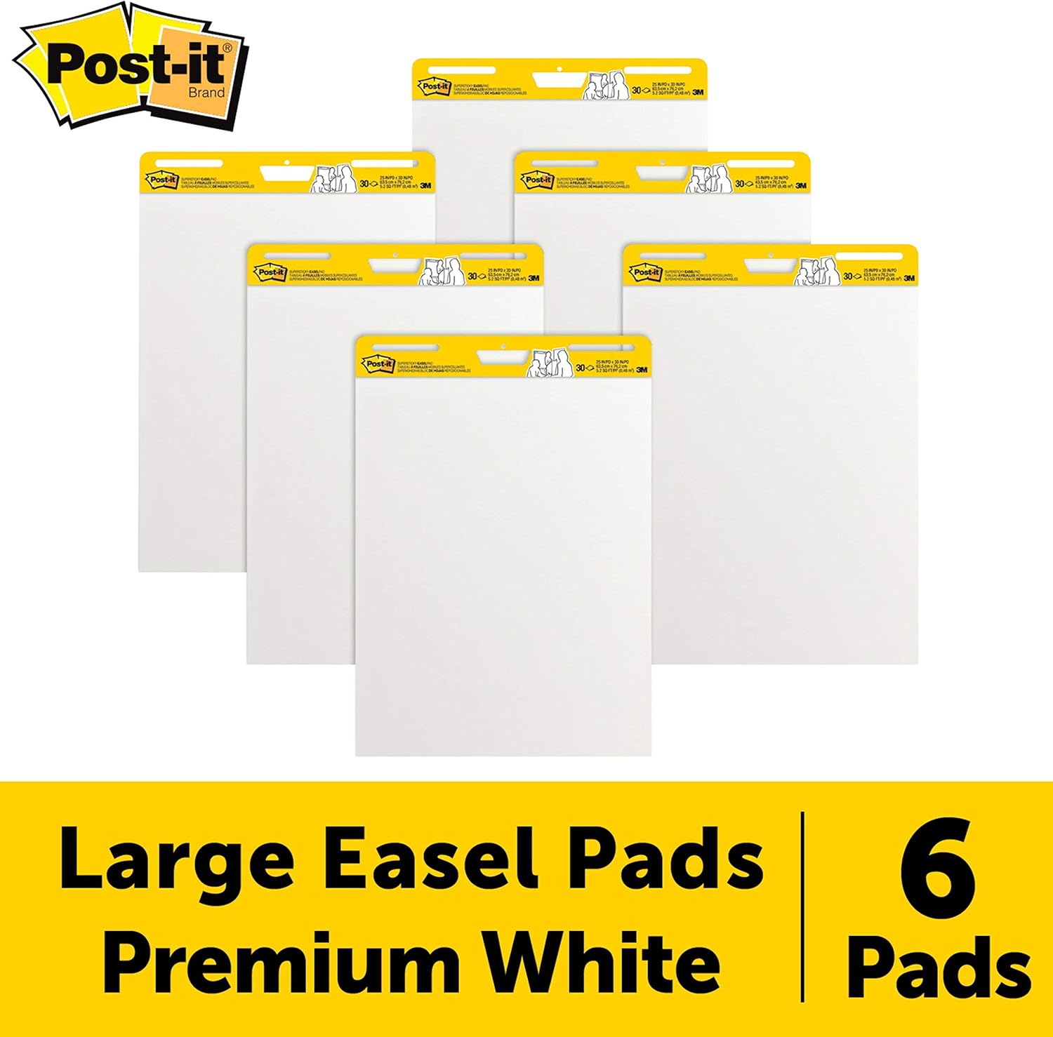 Post-it Super Sticky Easel Pad 25x30 6 Pads