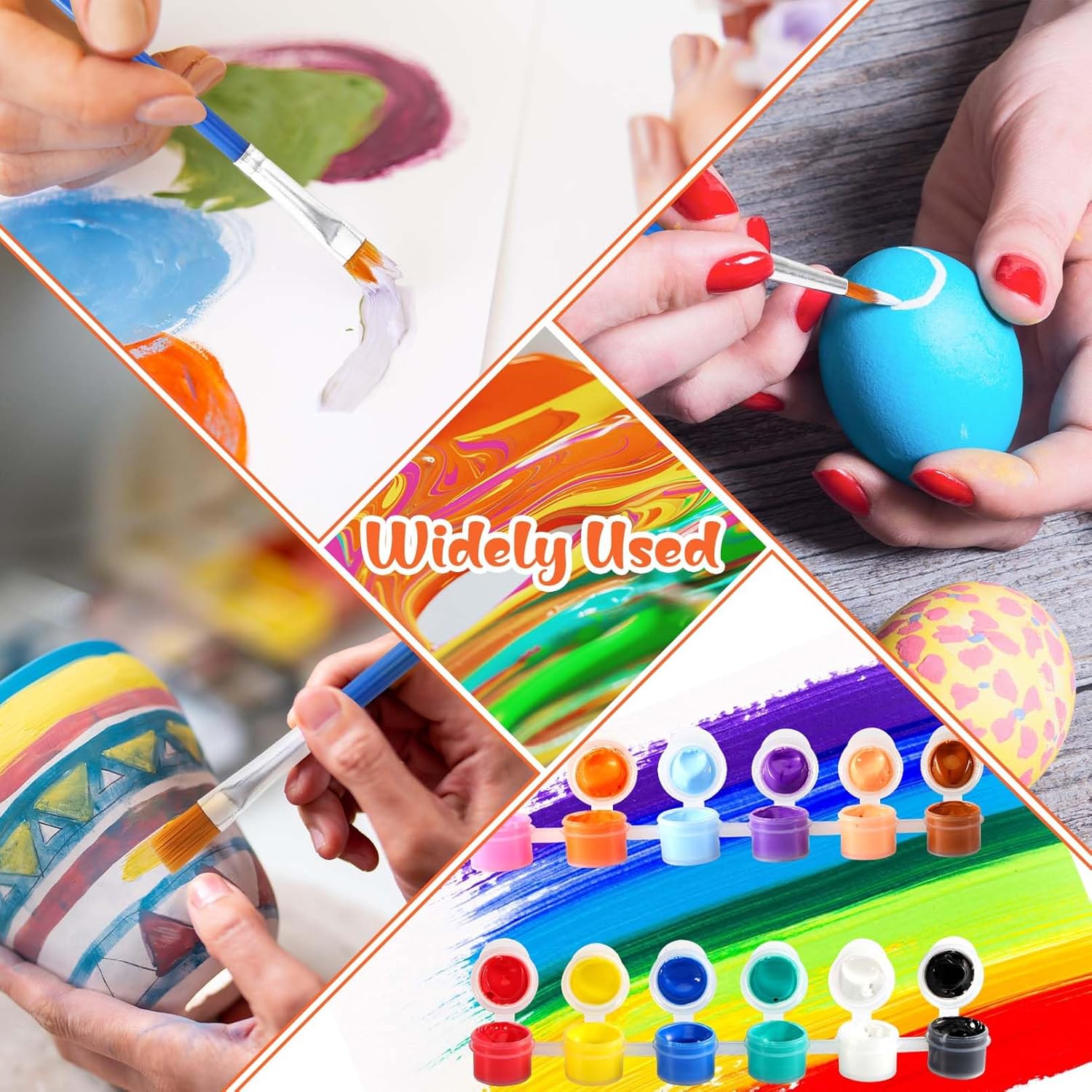 24 Pack Mini Canvas Boards and Easel Paint Set
