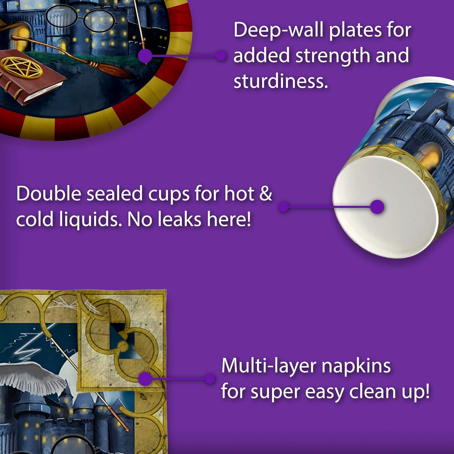 Wizard Castle Birthday Party Supplies for 16
