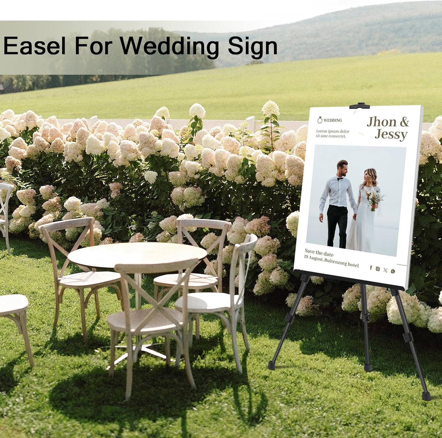 Adjustable Aluminum Art Easel Stand for Painting and Display
