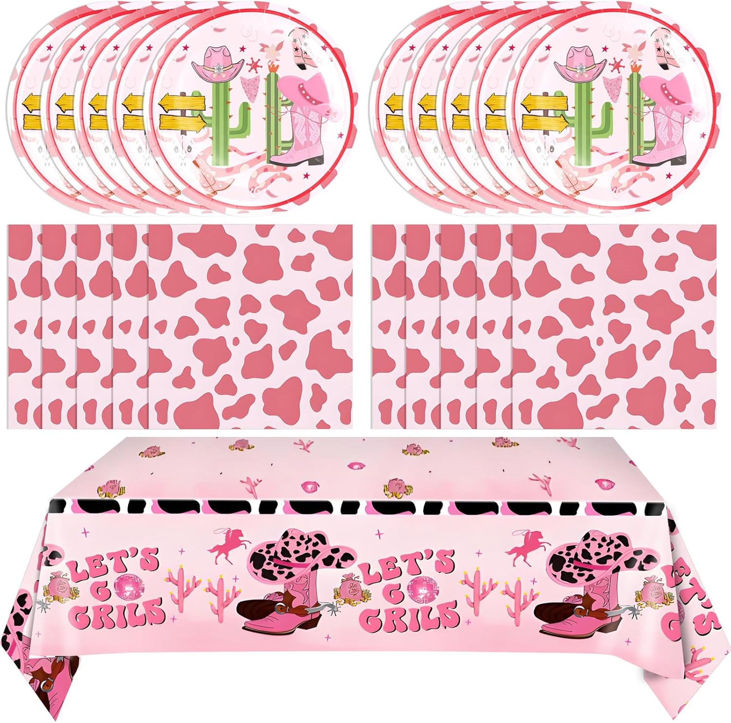 41Pcs Wild West Cowgirl Party Decorations