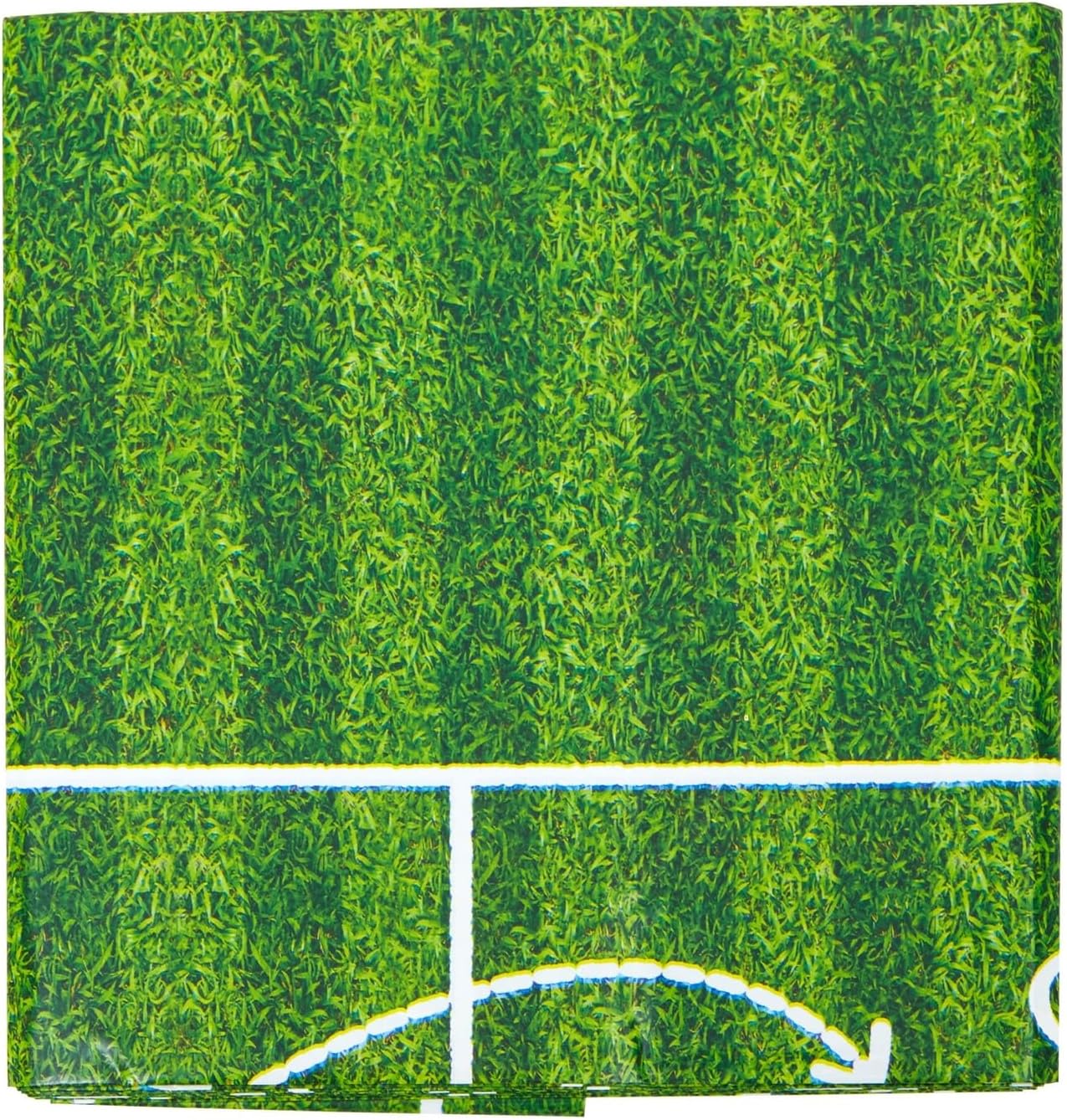 BLUE PANDA 3 Pack Grass Table Cloths for Soccer Parties