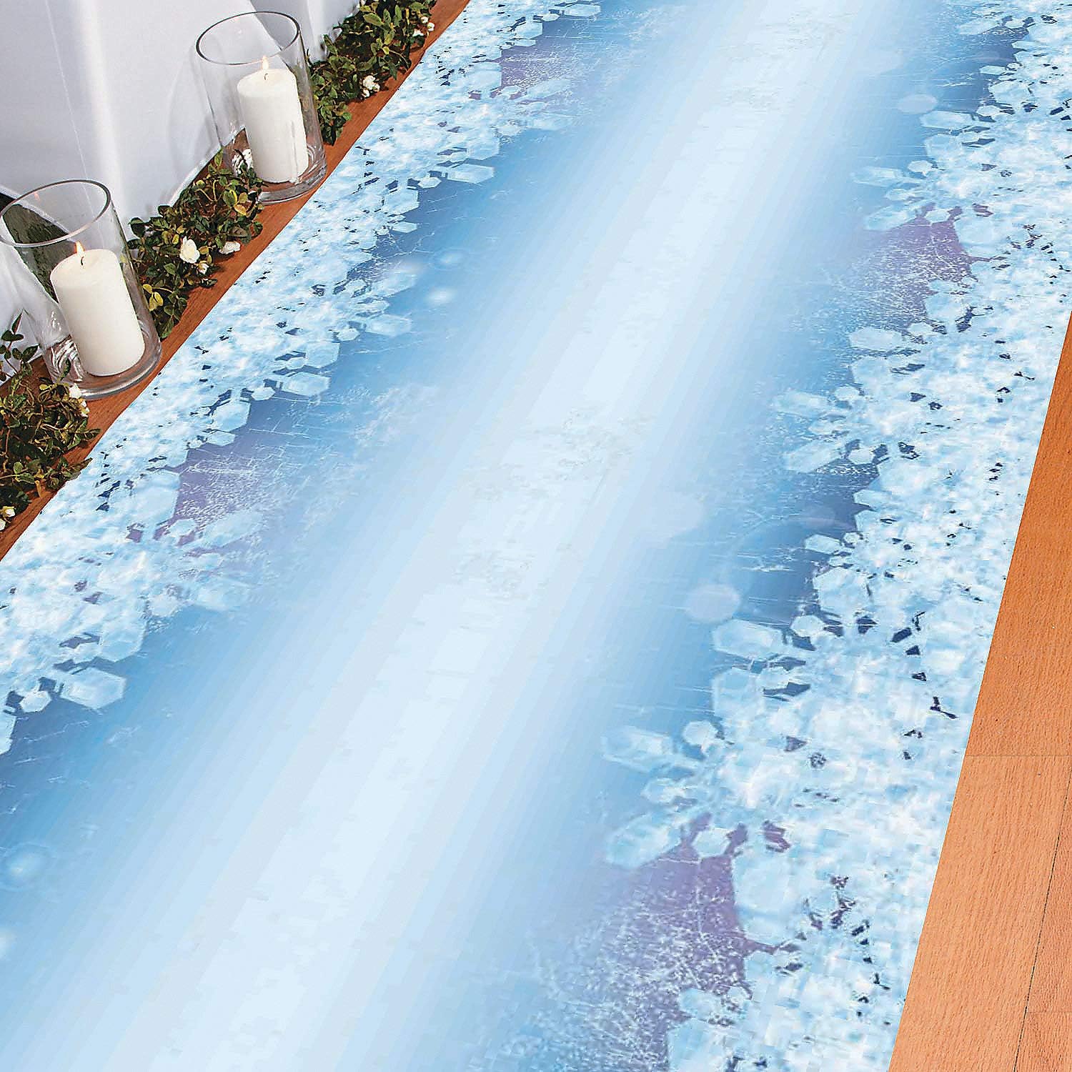 Winter Sparkle Cracked Ice Aisle Runner - 1 Piece
