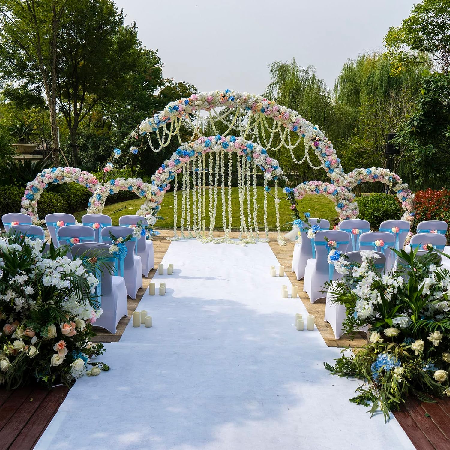 White Wedding Aisle Runner Carpet 2mm Thickness