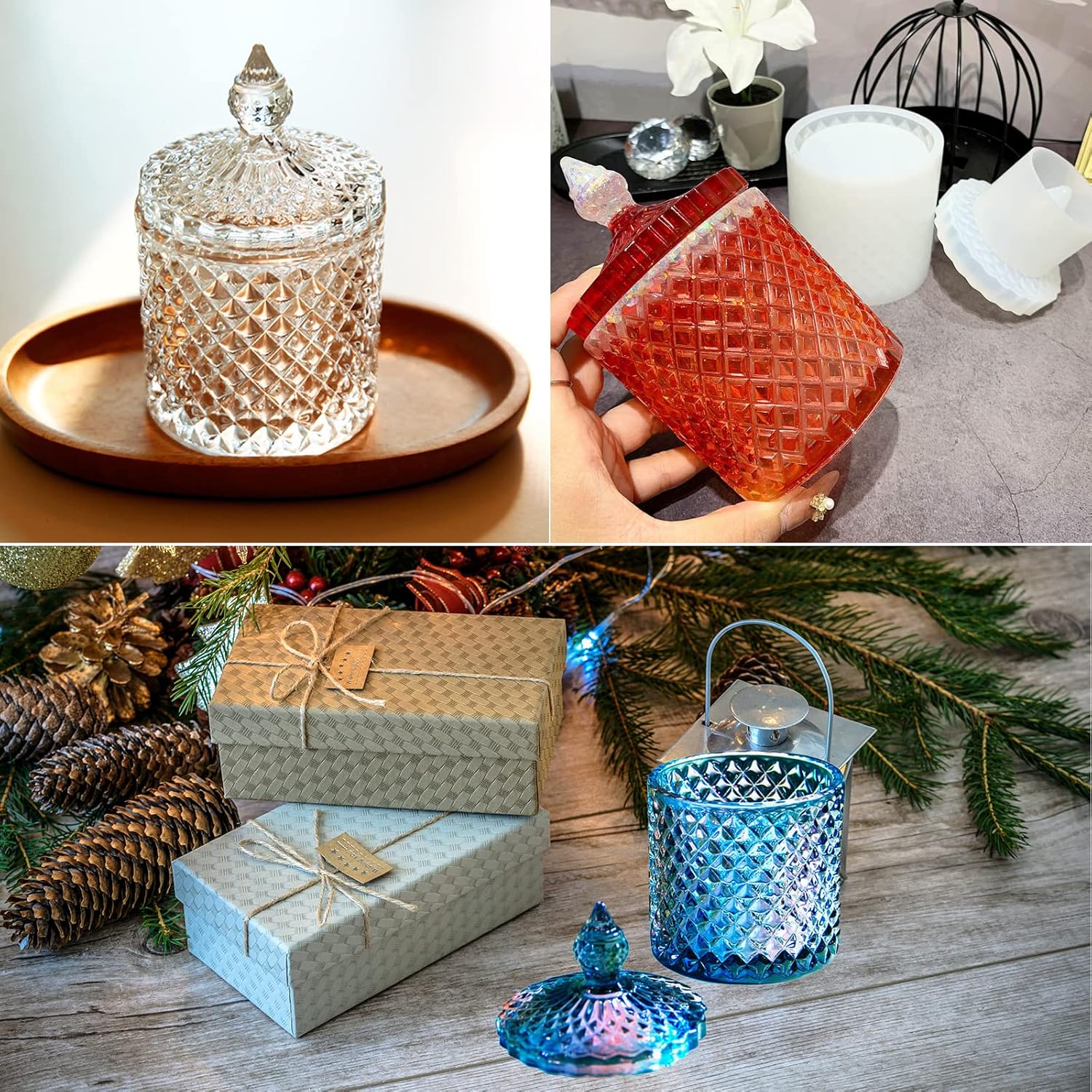Box Resin Mold with Lid for Creative Resin Projects