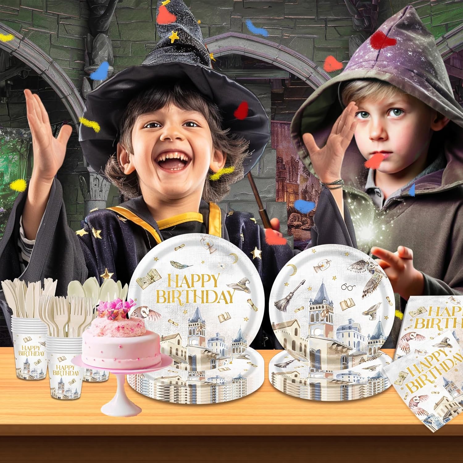 140PCS Kids Birthday Party Supplies Set