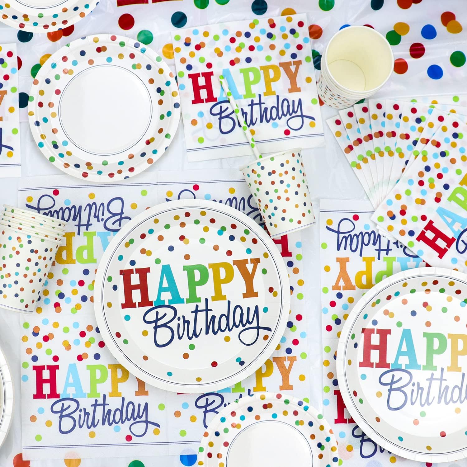 212 PCS Rainbow Party Decor Kit for 20 Guests