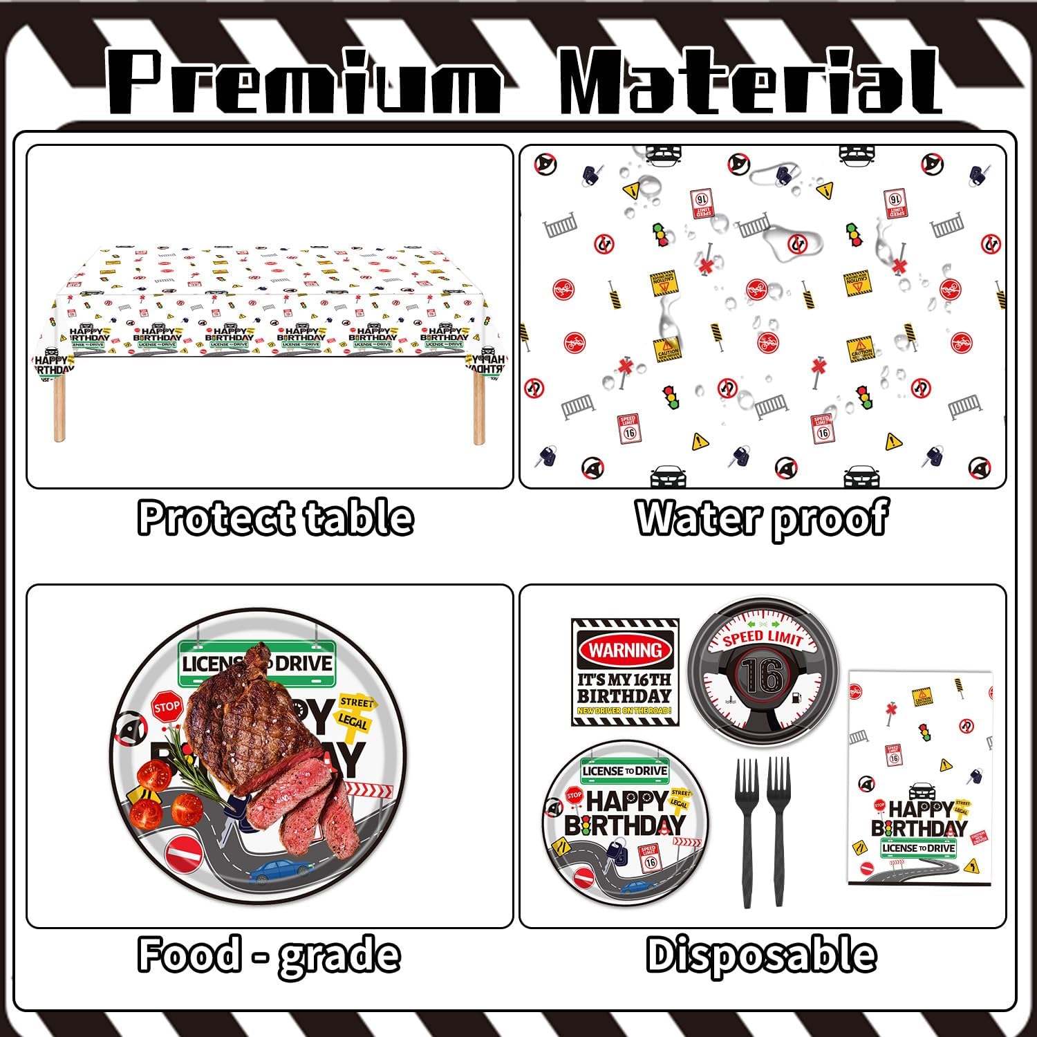 Drivers License 16th Birthday Party Table Set