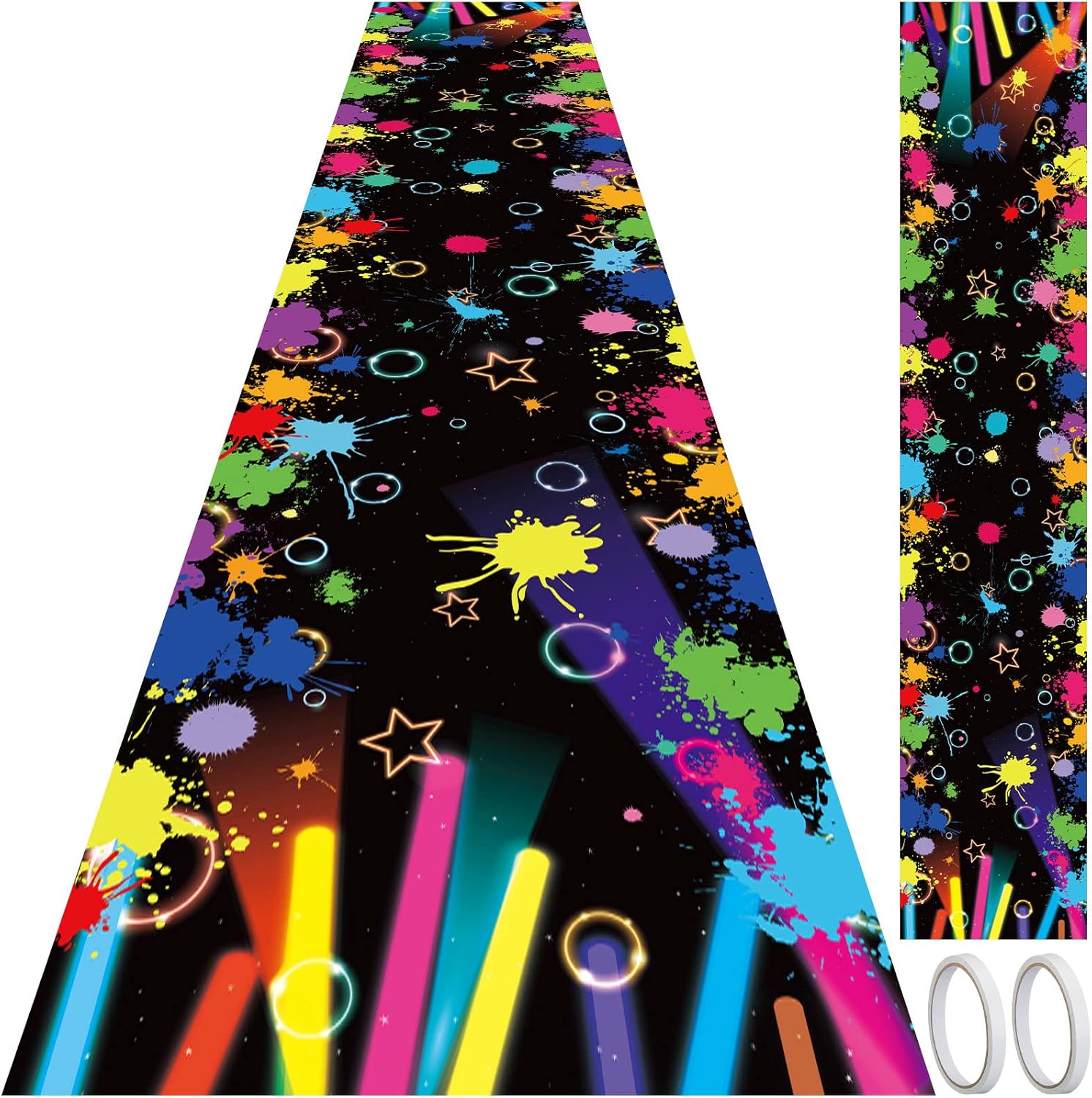 Fabbay Glow in the Dark Neon Carpet Runner 10ft