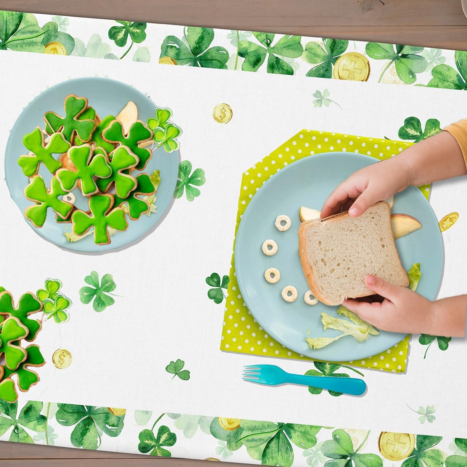 Lucky One Birthday Decorations Tablecloth 3pc Set