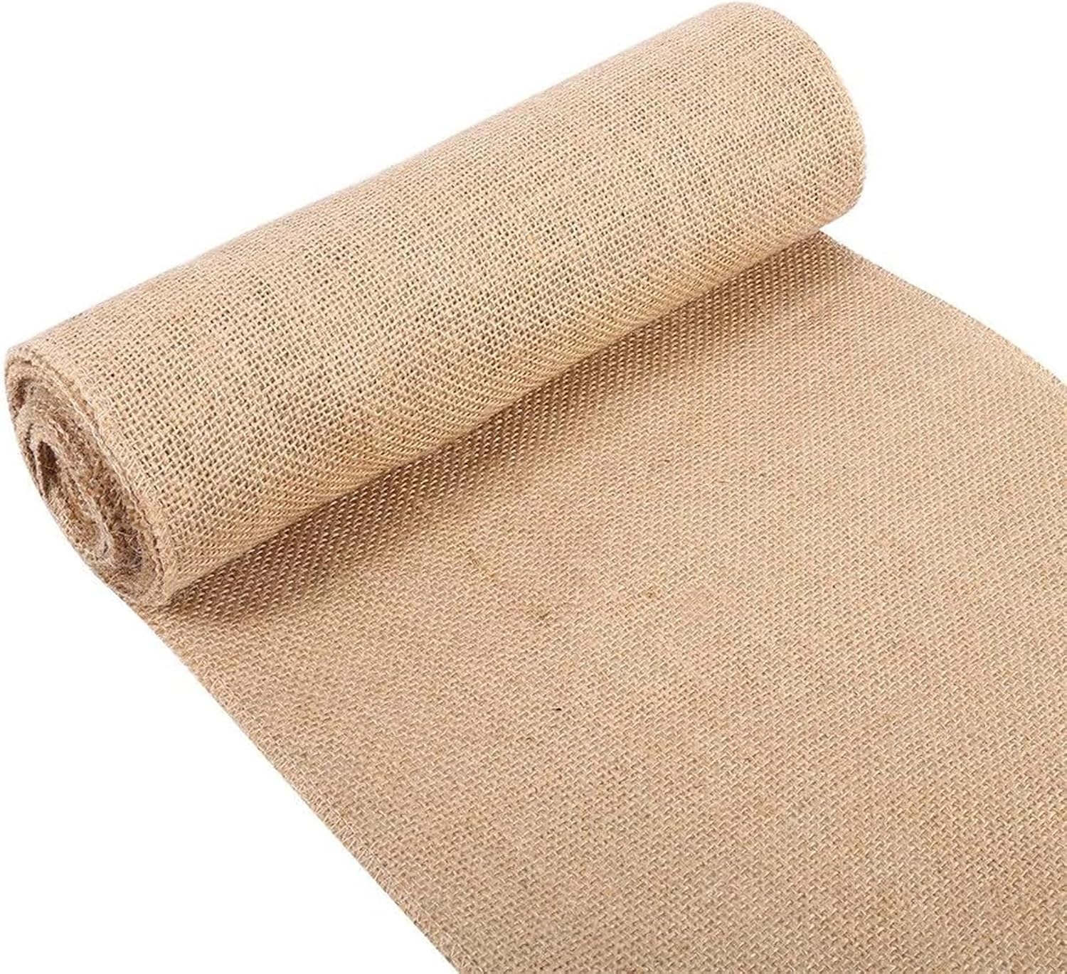 50 Inch X 50 Feet Natural Burlap Aisle Runner for Wedding