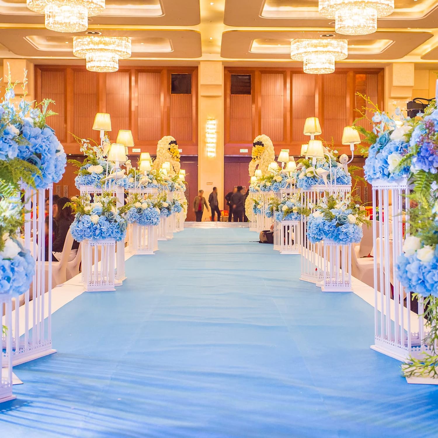 KAMPCO Blue Wedding Aisle Runner for Outside and Indoor Use