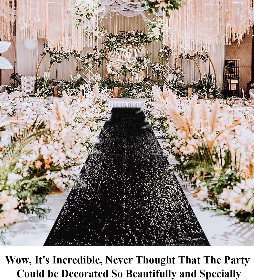 Partisout Sequin Aisle Runner Wedding Carpet