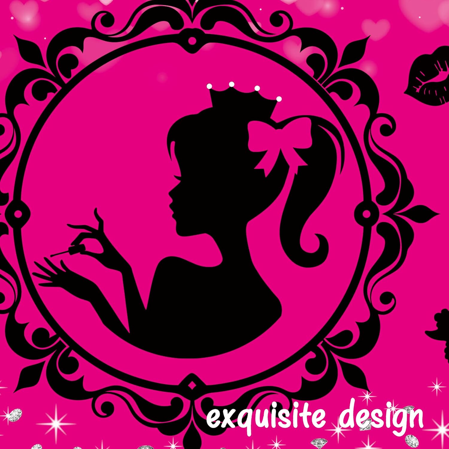C L Cooper Life Hot Pink Princess Tablecloths Set of 2