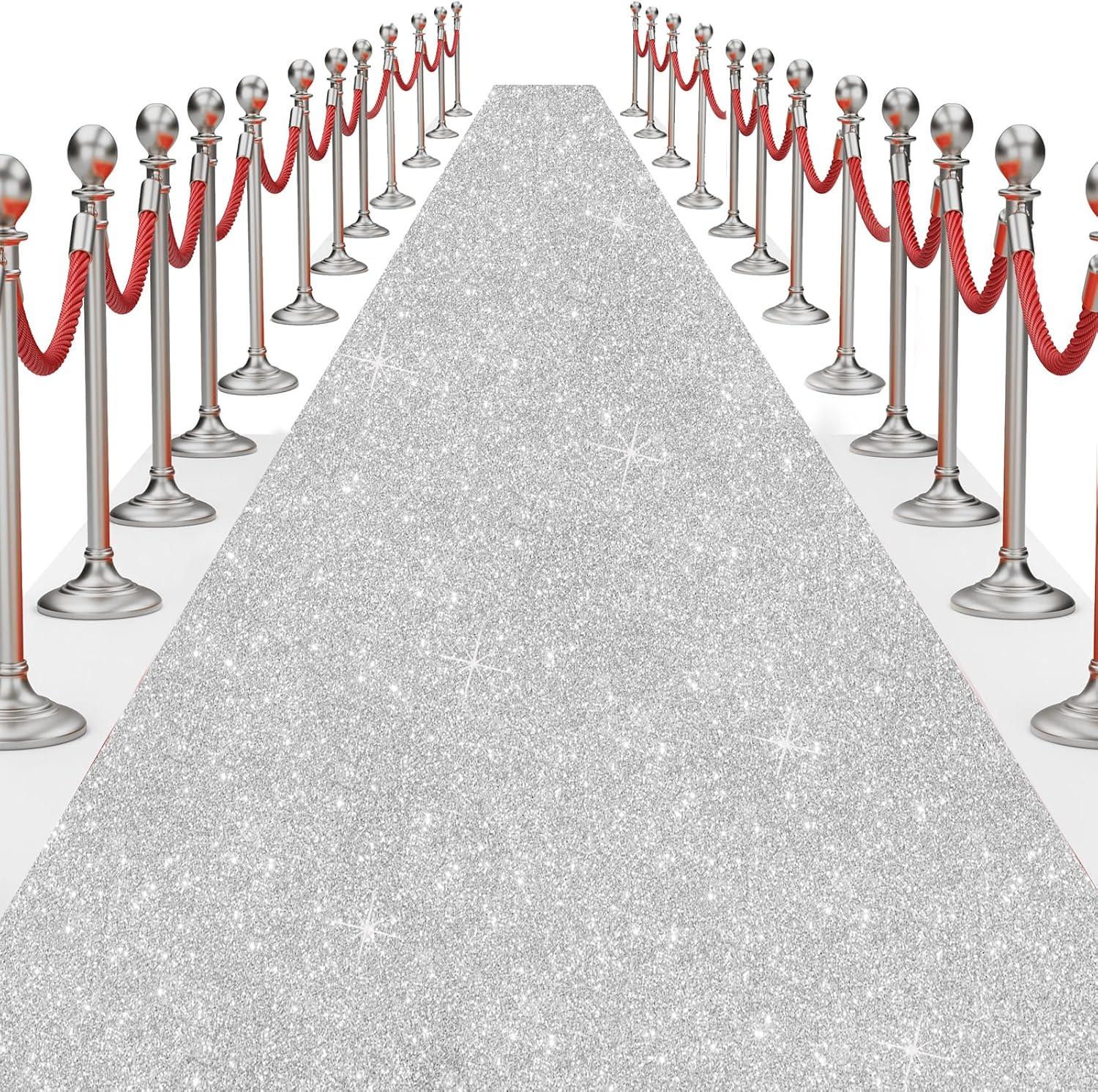 Glitter Carpet Runner for Party - 26FTx15FT