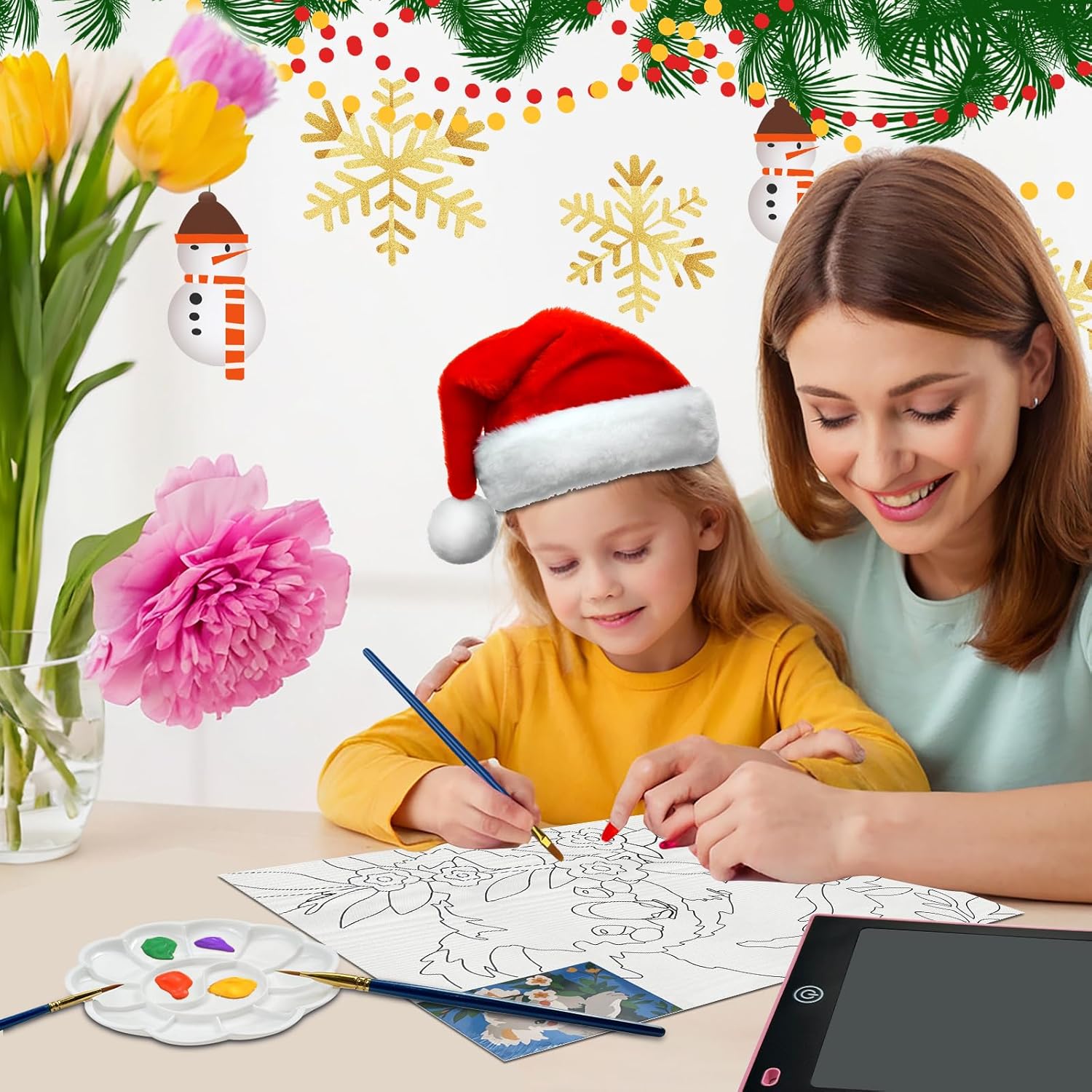 KovieDe 48 Piece Kids Paint Set with Art Supplies