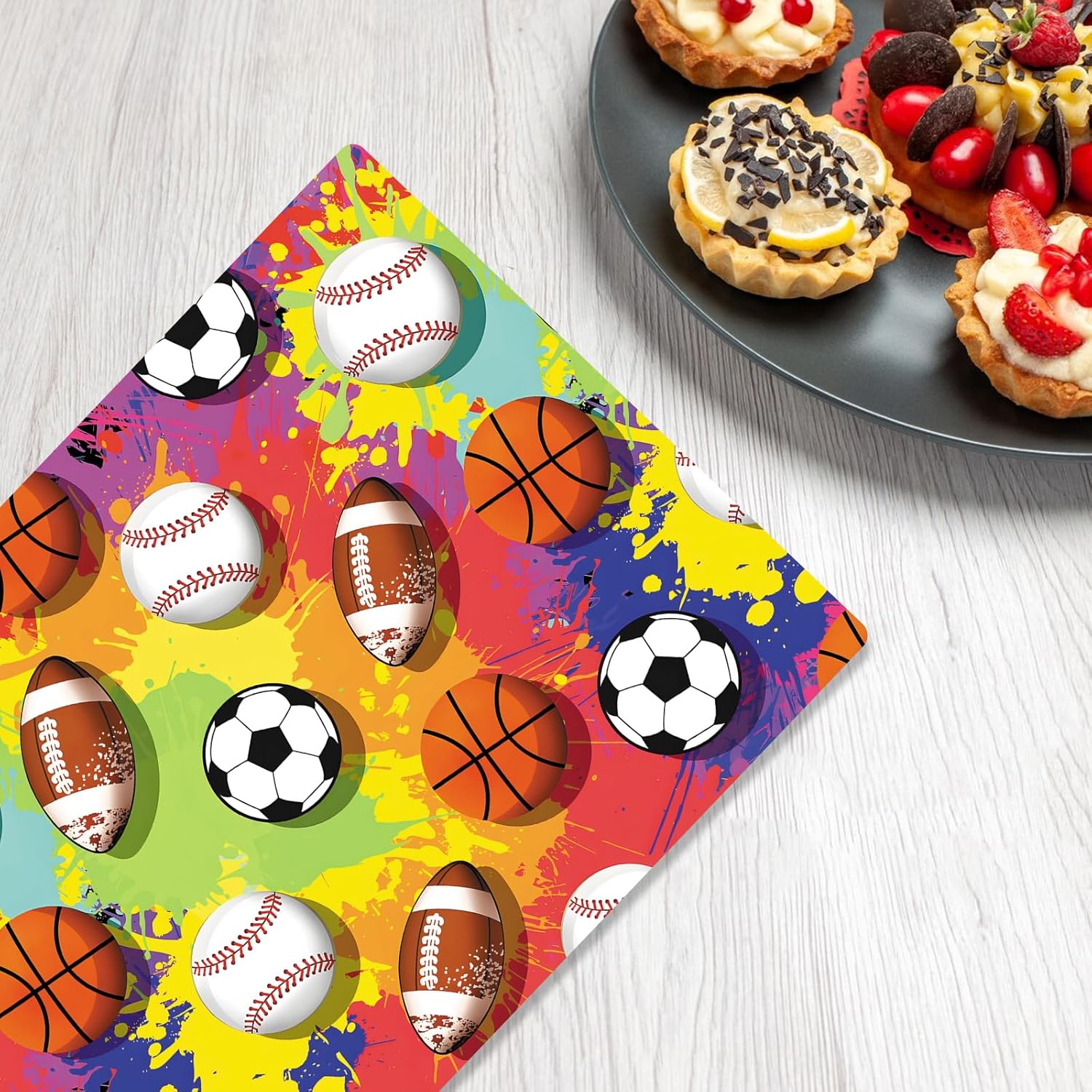 Junliang Sports Party Tablecloths 53x108 Inches