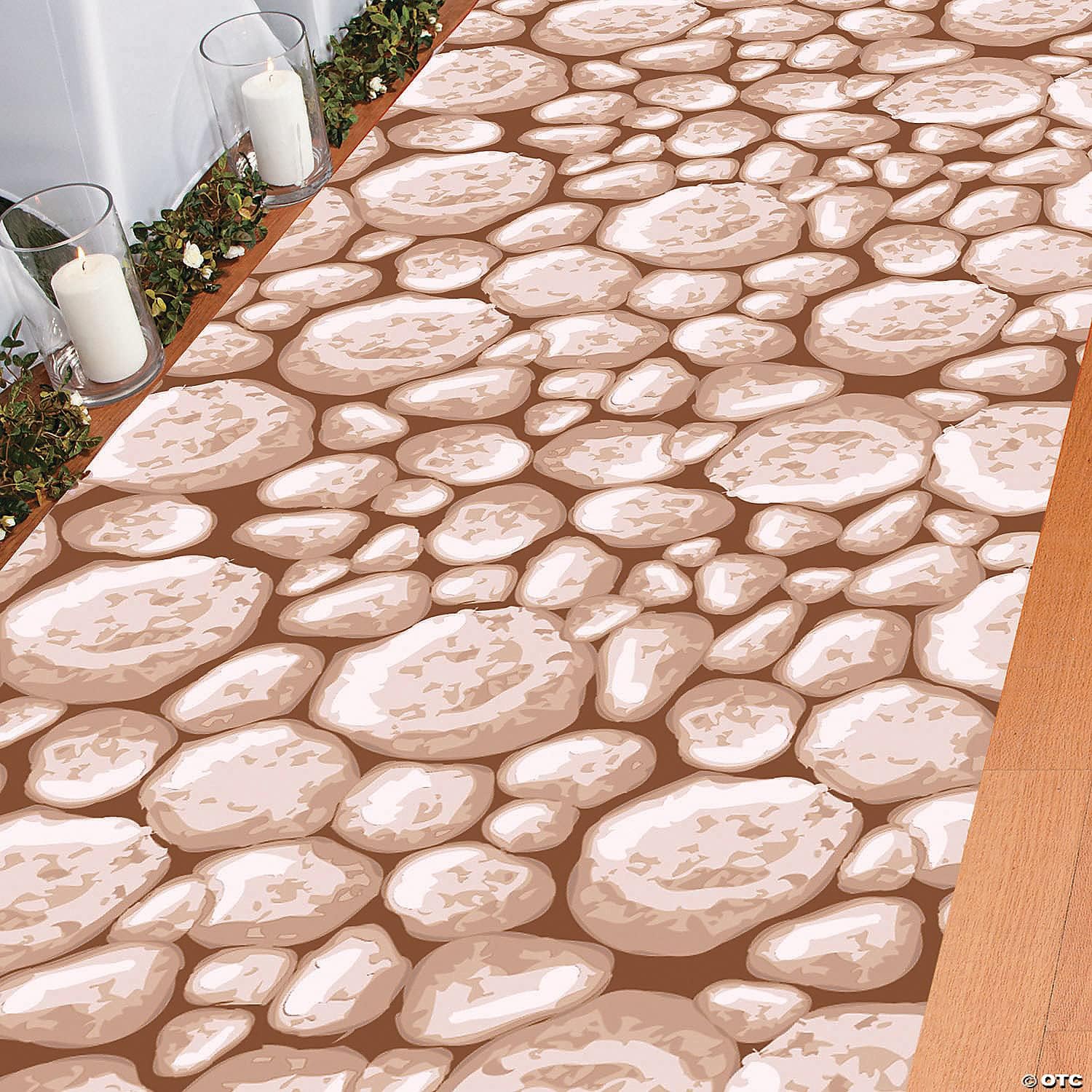 Fun Express Plastic Cobblestone Aisle Runner for Party