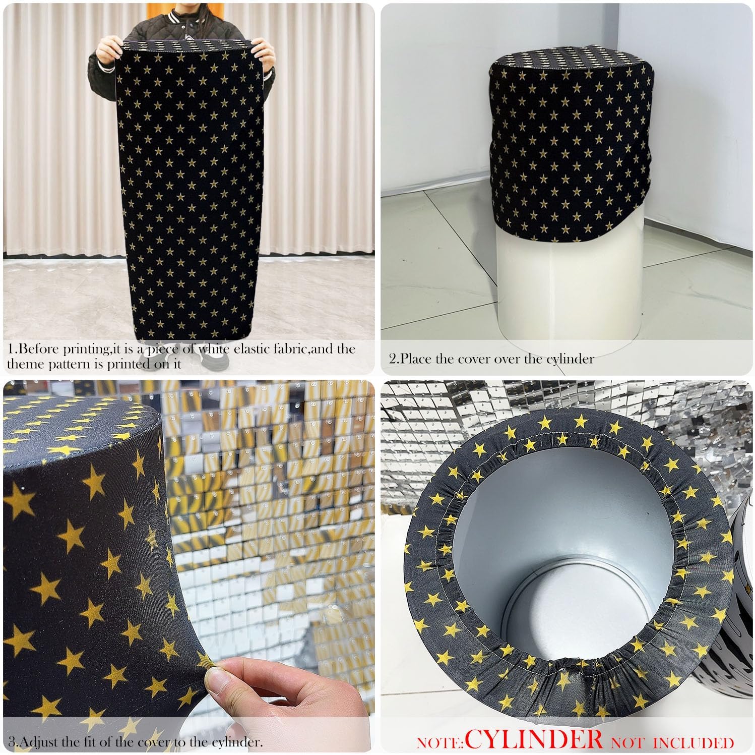 5 Piece Stretch Cylinder Covers for Dessert Tables