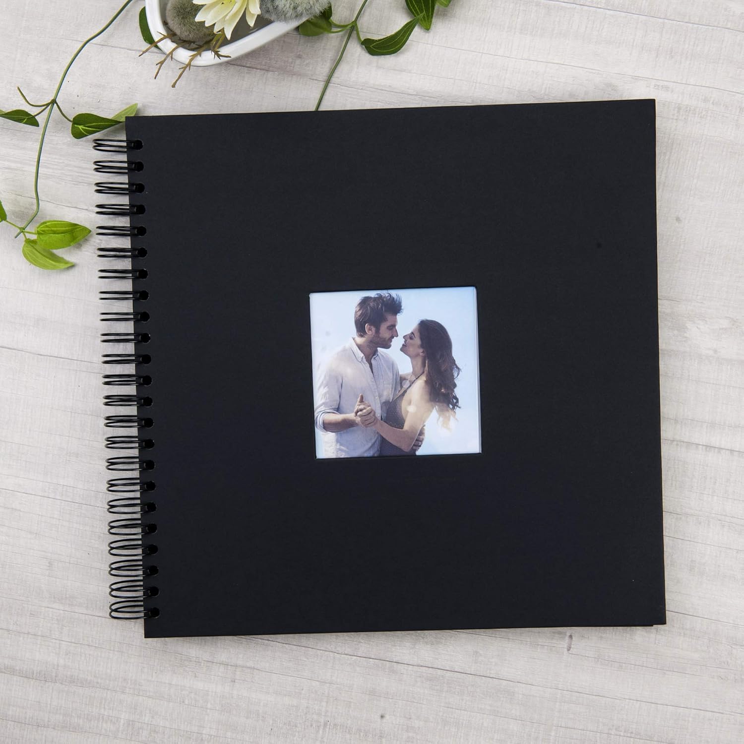 12x12 Inch Large DIY Scrapbook Photo Album with Window Cover