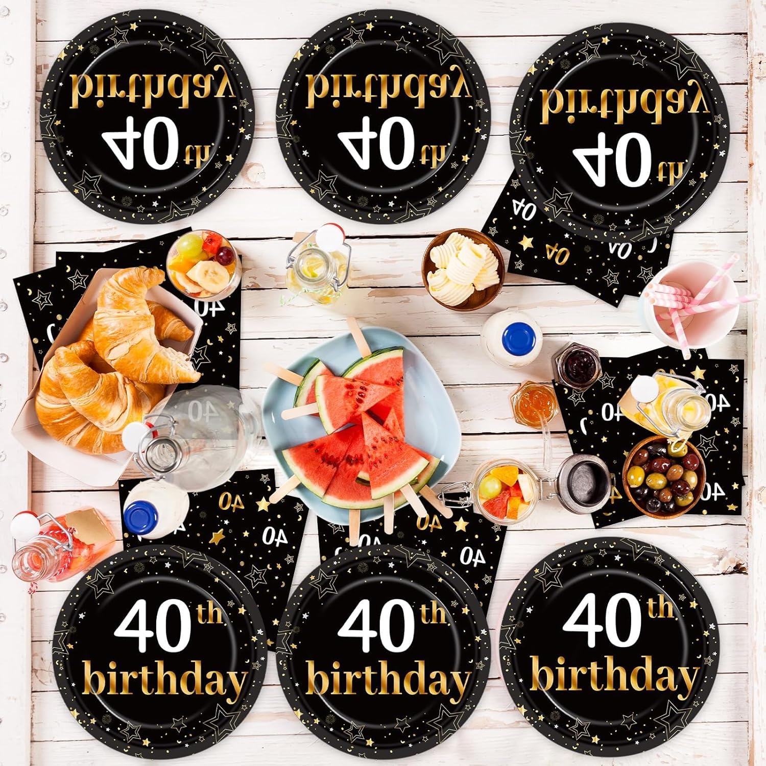 40th Birthday Party Decorations Set for 24 Guests