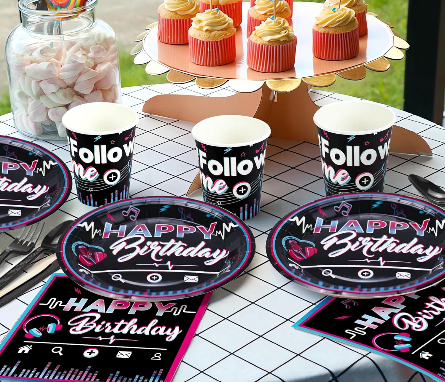 Music Theme Party Decorations Set for 20 Guests