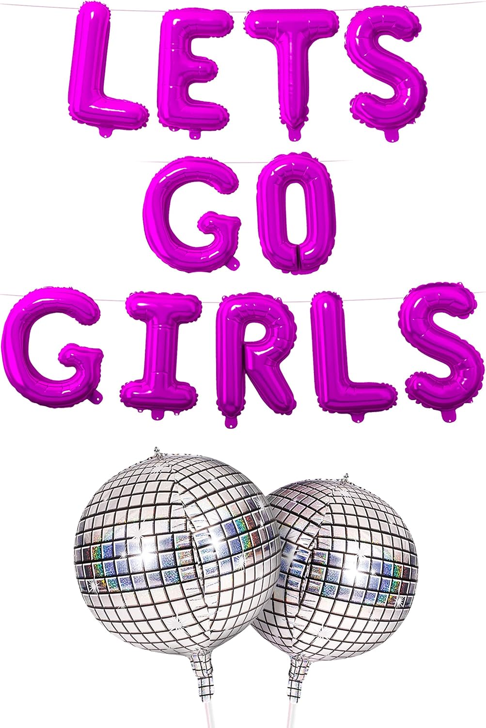 House Of Party Lets Go Girls Foil Balloons 16 Silver