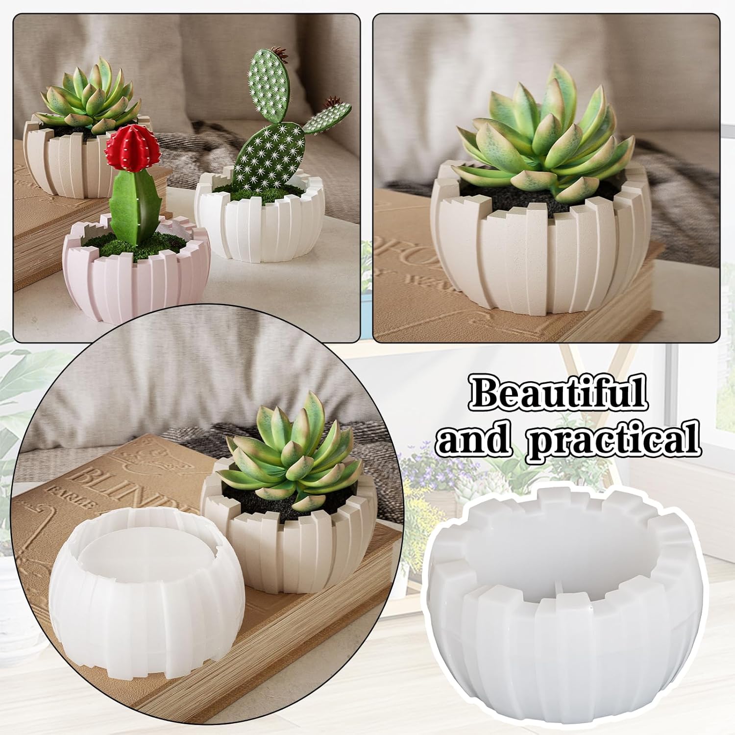 Kunyeah Irregular Striped Silicone Mold for Resin Art