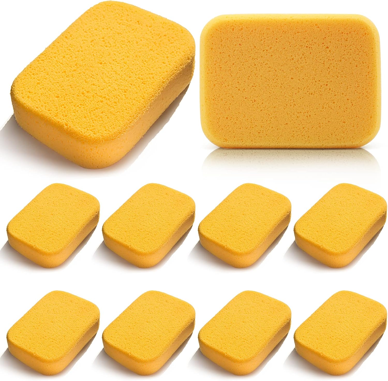 Yesland 10 Pcs Paint Sponges - Large Synthetic Sponges for Art Crafts Cleaning