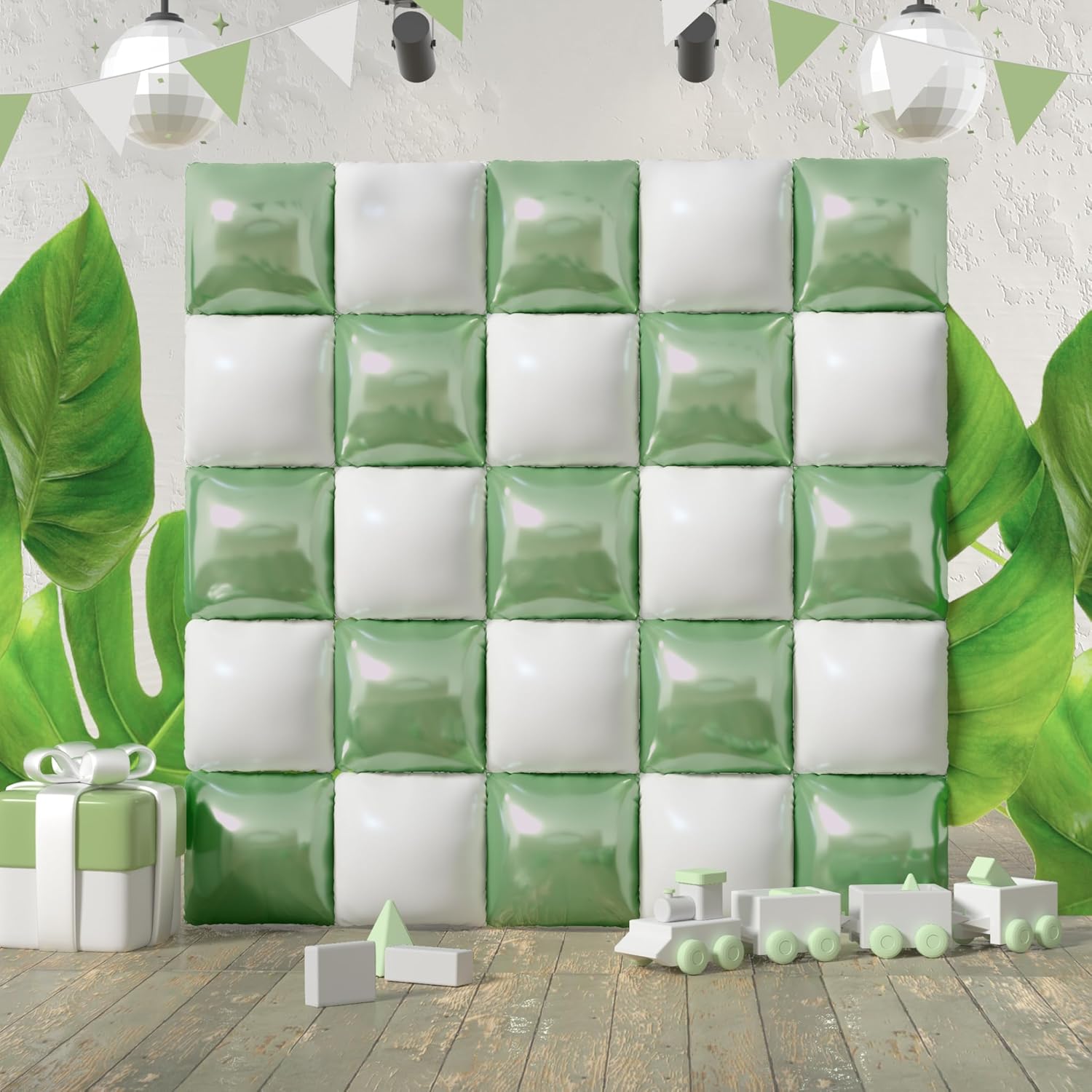 Square Foil Balloon Wall Backdrop Tunnel Kit