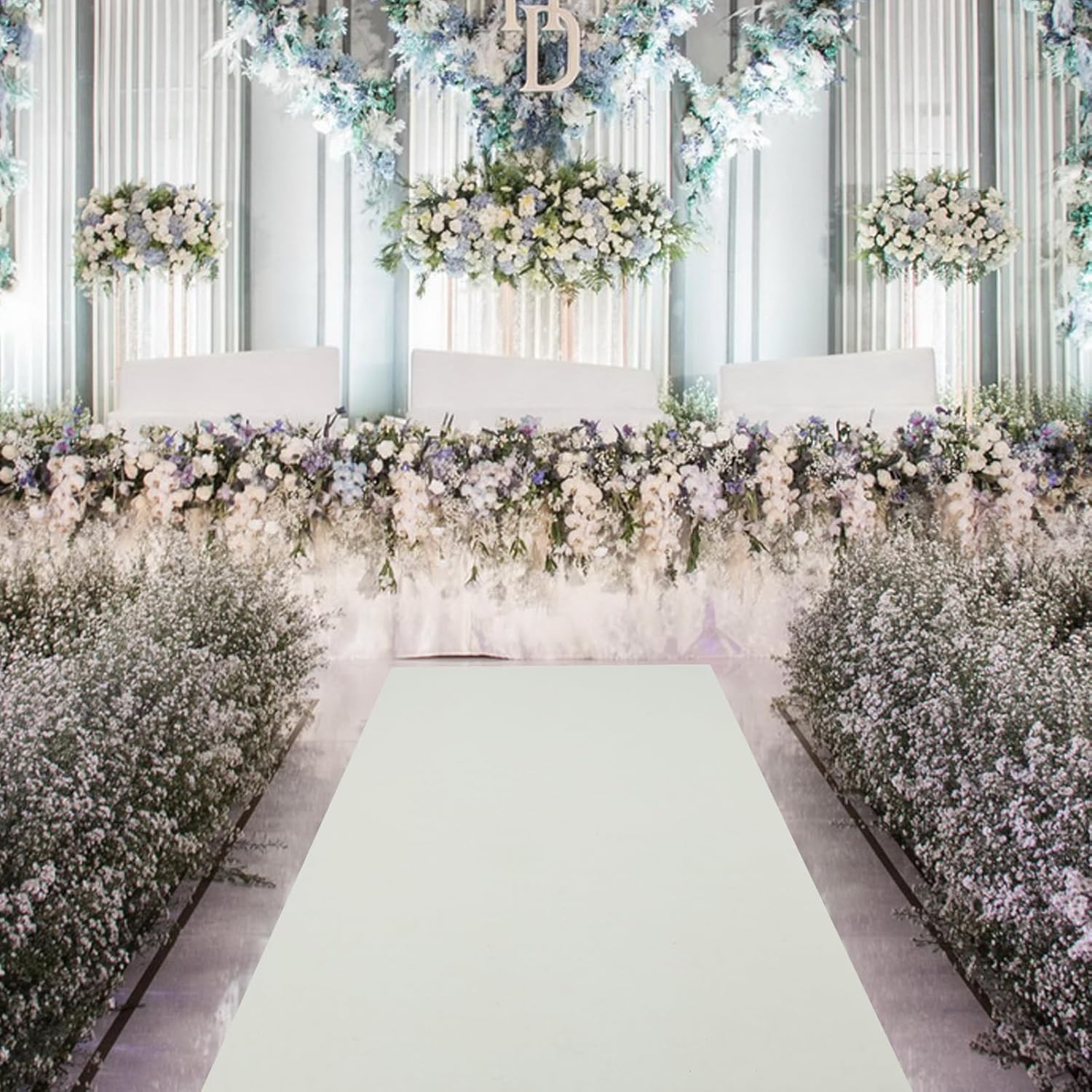 Wedding Aisle Runner 33ft x 3ft White Carpet