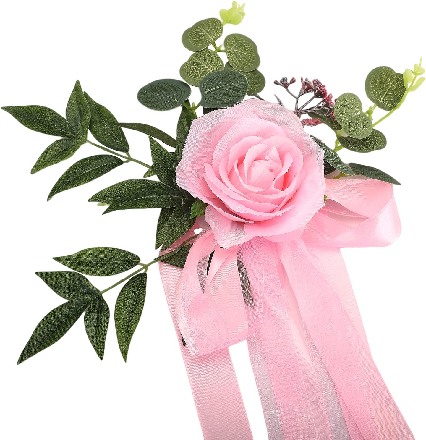 8pcs Wedding Aisle Decorations with Chiffon Ribbons