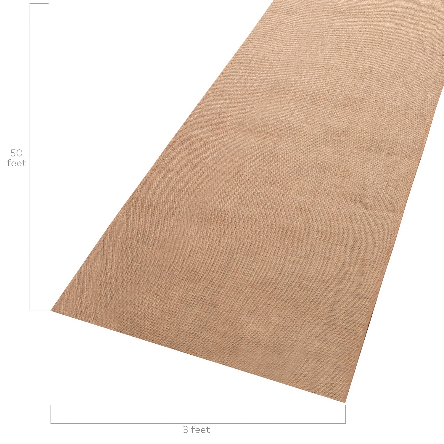 Fun Express Burlap Aisle Runner for Wedding Ceremony