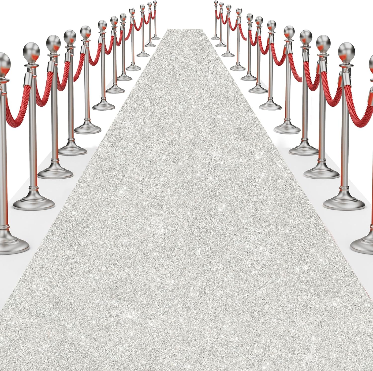 Glitter Carpet Runner Party 200 GSM Non-Woven with Adhesive